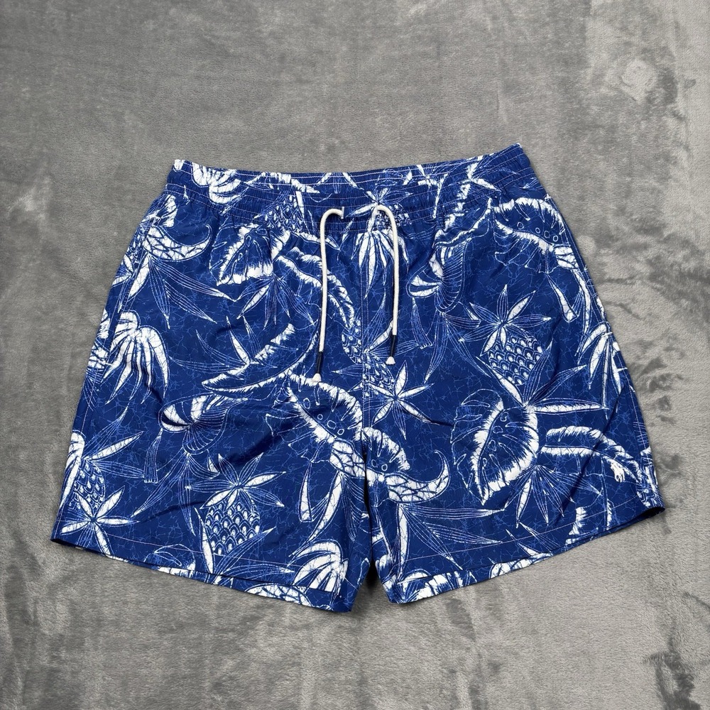 Polo Ralph Lauren Hoffman Print 5.75" Swim Trunks Blue Men's Size XL